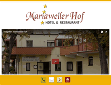 Tablet Screenshot of mariaweilerhof.de